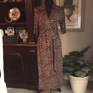 Nine & Co. Leopard Print Dress M